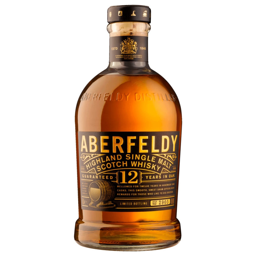 Aberfeldy Highland Single Malt Whisky 12 Jahre 0,7l
